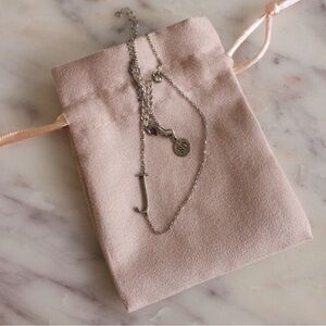 Rae Dunn Silver Initial 'J' Necklace